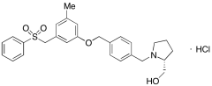 (2R)-1-[[4-[[3-Methyl-5-[(phenylsulfonyl)methyl]phenoxy]methyl]phenyl]methyl]-2-pyrrolidin