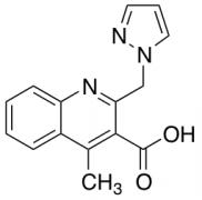 4-Methyl-2-(1H-pyrazol-1-ylmethyl)quinoline-3-carboxylic Acid
