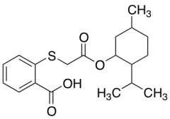 2-[(2-{[5-Methyl-2-(propan-2-yl)cyclohexyl]oxy}-2-oxoethyl)sulfanyl]benzoic Acid