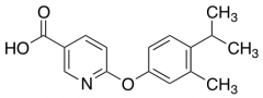 6-[3-Methyl-4-(propan-2-yl)phenoxy]pyridine-3-carboxylic Acid