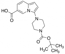 3-[4-[(2-methylpropan-2-yl)oxycarbonyl]piperazin-1-yl]indolizine-6-carboxylic acid