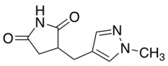 3-[(1-methyl-1H-pyrazol-4-yl)methyl]pyrrolidine-2,5-dione