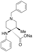 cis-3-Methyl-4-(phenylamino)-1-(phenylmethyl)-4-piperidinecarboxylic Acid Monosodium Salt