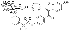 Methyl Raloxifene-d4 4&rsquo;-(2,3,4-Tri-O-acetyl-&beta;-D-glycopyranuronate)