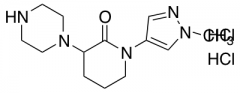 1-(1-methyl-1H-pyrazol-4-yl)-3-(piperazin-1-yl)piperidin-2-one dihydrochloride