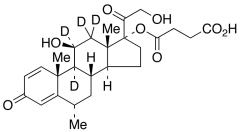 6&alpha;-Methyl Prednisolone 17-Hemisuccinate-d4 (major)