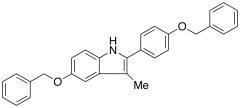 3-Methyl-5-(phenylmethoxy)-2-[4-(phenylmethoxy)phenyl]-1H-indole