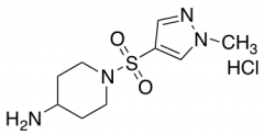 1-[(1-methyl-1H-pyrazol-4-yl)sulfonyl]piperidin-4-amine hydrochloride