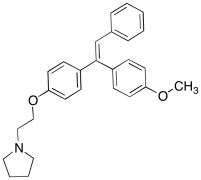 1-[2-[4-[1-(4-Methoxyphenyl)-2-phenylethenyl]phenoxy]ethyl]-pyrrolidine