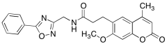 7-Methoxy-4-methyl-2-oxo-N-[(5-phenyl-1,2,4-oxadiazol-3-yl)methyl]-2H-1-benzopyran-6-propa