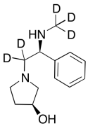 (3S)-1-(2-Methylamino-(2S)-2-phenylethyl)pyrrolidin-3-ol-d5