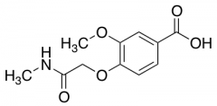 3-Methoxy-4-[(methylcarbamoyl)methoxy]benzoic Acid