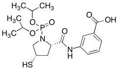 3-[[[(2S,4S)-1-[Bis(1-Methylethoxy)phosphinyl]-4-mercapto-2-pyrrolidinyl]carbonyl]amino]be