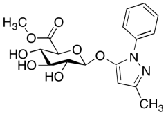 3-Methyl-1-phenyl-1H-pyrazol-5-yl &beta;-D-Glucopyranosiduronic Acid Methyl Ester