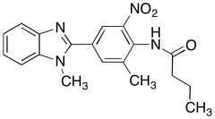 N-[2-Methyl-4-(1-methyl-1H-benzimidazol-2-yl)-6-nitrophenyl]butanamide