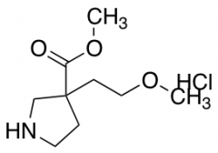 methyl 3-(2-methoxyethyl)pyrrolidine-3-carboxylate hydrochloride