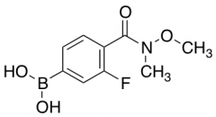 N-Methoxy-N-methyl 4-borono-2-fluorobenzamide