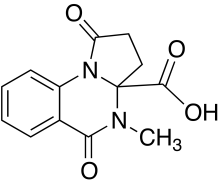 4-Methyl-1,5-dioxo-1H,2H,3H,3aH,4H,5H-pyrrolo[1,2-a]quinazoline-3a-carboxylic Acid