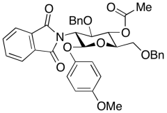 4-Methoxyphenyl 4-O-Acetyl-3,6-di-O-benzyl-2-deoxy-2-phthalimido-beta-D-glucopyranoside