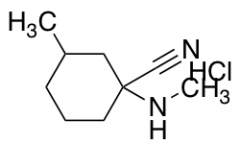 3-methyl-1-(methylamino)cyclohexane-1-carbonitrile hydrochloride