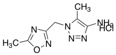 5-Methyl-1-[(5-methyl-1,2,4-oxadiazol-3-yl)methyl]-1H-1,2,3-triazol-4-amine Hydrochloride