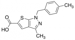 3-Methyl-1-[(4-methylphenyl)methyl]-1H-thieno[2,3-c]pyrazole-5-carboxylic Acid