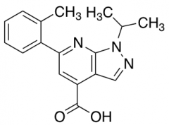 6-(2-Methylphenyl)-1-(propan-2-yl)-1H-pyrazolo[3,4-b]pyridine-4-carboxylic Acid