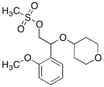 2-(2-Methoxyphenyl)-2-((tetrahydro-2H-pyran-4-yl)oxy)ethyl Methanesulfonate