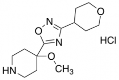 4-Methoxy-4-[3-(oxan-4-yl)-1,2,4-oxadiazol-5-yl]piperidine Hydrochloride