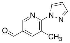 5-methyl-6-(1H-pyrazol-1-yl)pyridine-3-carbaldehyde