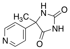 5-methyl-5-(pyridin-4-yl)imidazolidine-2,4-dione