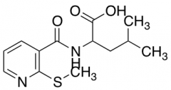 (S)-4-Methyl-2-(2-(methylthio)nicotinamido)pentanoic Acid