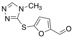 5-[(4-methyl-4H-1,2,4-triazol-3-yl)thio]-2-furaldehyde