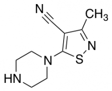 3-methyl-5-(piperazin-1-yl)-1,2-thiazole-4-carbonitrile