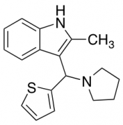 2-Methyl-3-[pyrrolidin-1-yl(thiophen-2-yl)methyl]-1H-indole