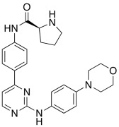 (2S)-N-[4-[2-[[4-(4-Morpholinyl)phenyl]amino]-4-pyrimidinyl]phenyl]-2-pyrrolidinecarboxami