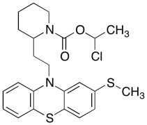 2-[2-[2-(Methylthio)-10H-phenothiazin-10-yl]ethyl]-1-piperidinecarboxylic Acid 1-Chloroeth
