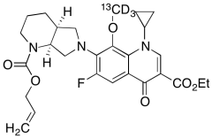 Moxifloxacin-13C,D3 N-Allyloxycarbonate 3&rsquo;-Ethyl Ester