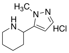 2-(1-methyl-1H-pyrazol-5-yl)piperidine hydrochloride