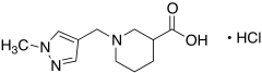 1-[(1-Methyl-1H-pyrazol-4-yl)methyl]piperidine-3-carboxylic Acid Hydrochloride
