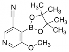 5-Methoxy-4-(4,4,5,5-tetramethyl-1,3,2-dioxaborolan-2-yl)nicotinonitrile