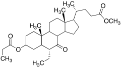 Methyl-3a-propionyloxy-6a-ethyl-7-keto-5b-cholanate