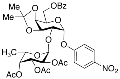 p-Nitrophenyl 6-O-benzoyl-3,4-O-isopropylidene-2-O-(2,3,4-tri-O-acetyl-&alpha;-L-fucop
