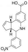 (3aR,9bS)-4-(3-Nitrophenyl)-3a,4,5,9b-tetrahydro-3h-cyclopenta[c]quinoline-8-carboxylic Ac