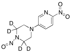 4-​(6-​Nitro-​3-​pyridinyl)​-​1-​nitroso-piperazine-​2,​2,​6,​6-​d4