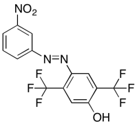 (E)-4-((3-Nitrophenyl)diazenyl)-2,5-bis(trifluoromethyl)phenol