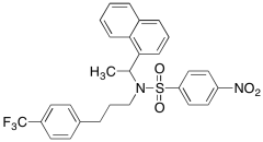 N-(1-Naphthalen-1-yl-ethyl)-4-nitro-N-[3-(4-trifluoromethyl-phenyl)-propyl]benzenesulfonam