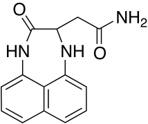 Naphtho[1,8-ef]-1,4-diazepine-2-acetamide, 1,2,3,4-tetrahydro-3-oxo-