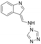 N-[(E)-1H-indol-3-ylmethylidene]-4H-1,2,4-triazol-4-amine