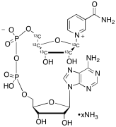 &beta;-Nicotinamide Adenine Dinucleotide-13C5 Ammonium Salt (90%)